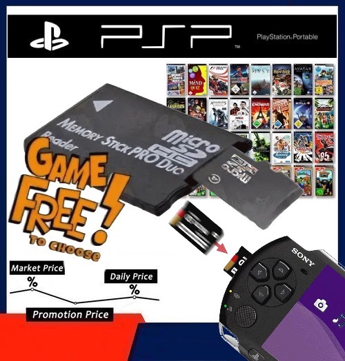 Карта памяти с играми для PSP 64GB Карта памяти с играми для PSP 64GB